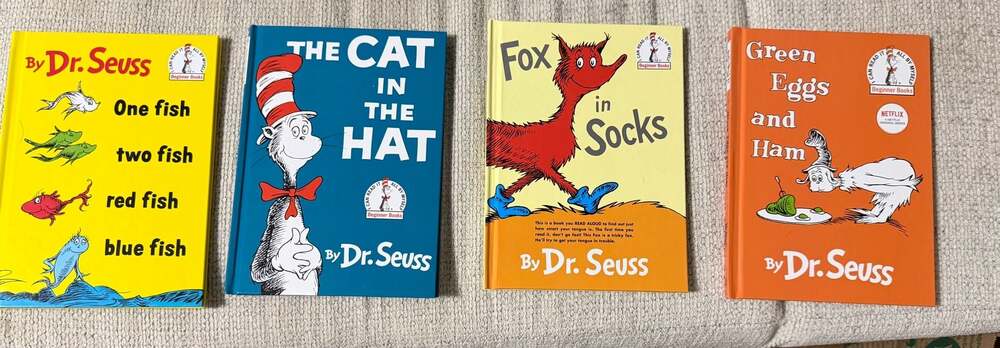 Set of 4 classic Dr. Seuss Beginner Books, all in excellent condition